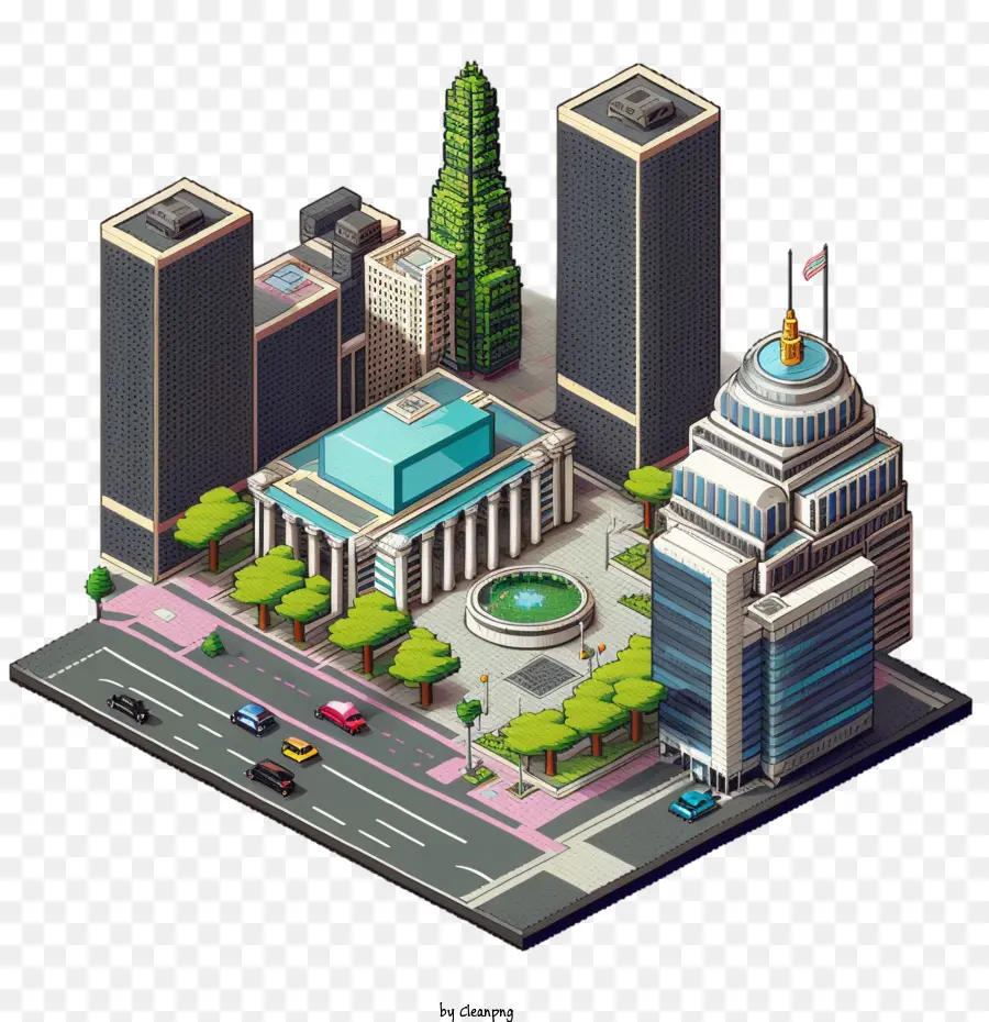 Pixel Arte Da Cidade De，Skyscraper PNG