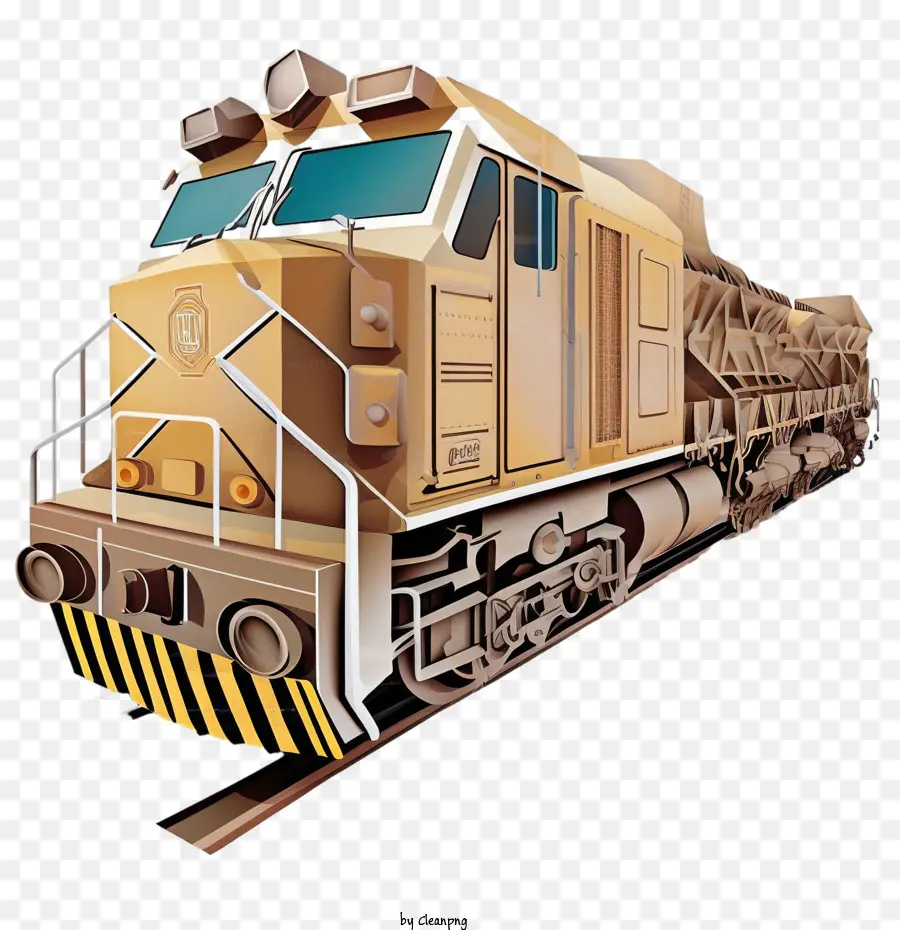 Carga De Trem，Trem De Carga De Arte De Papel PNG