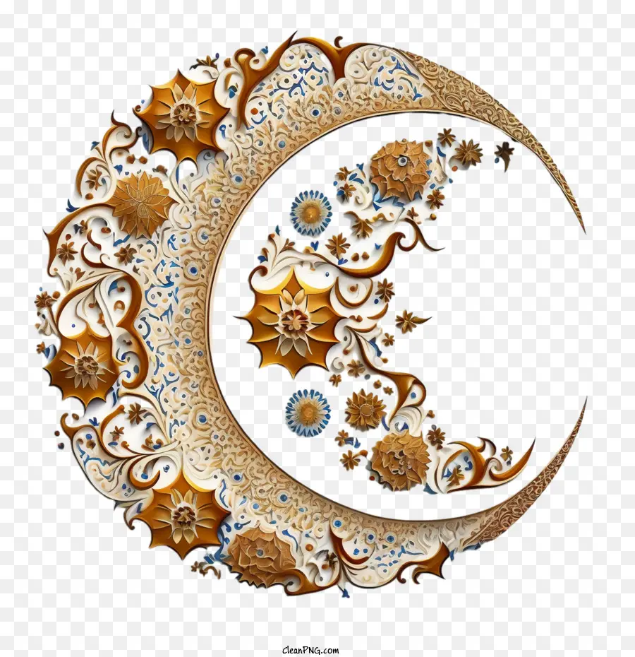 Lua Crescente，Lua Crescente Islâmica PNG