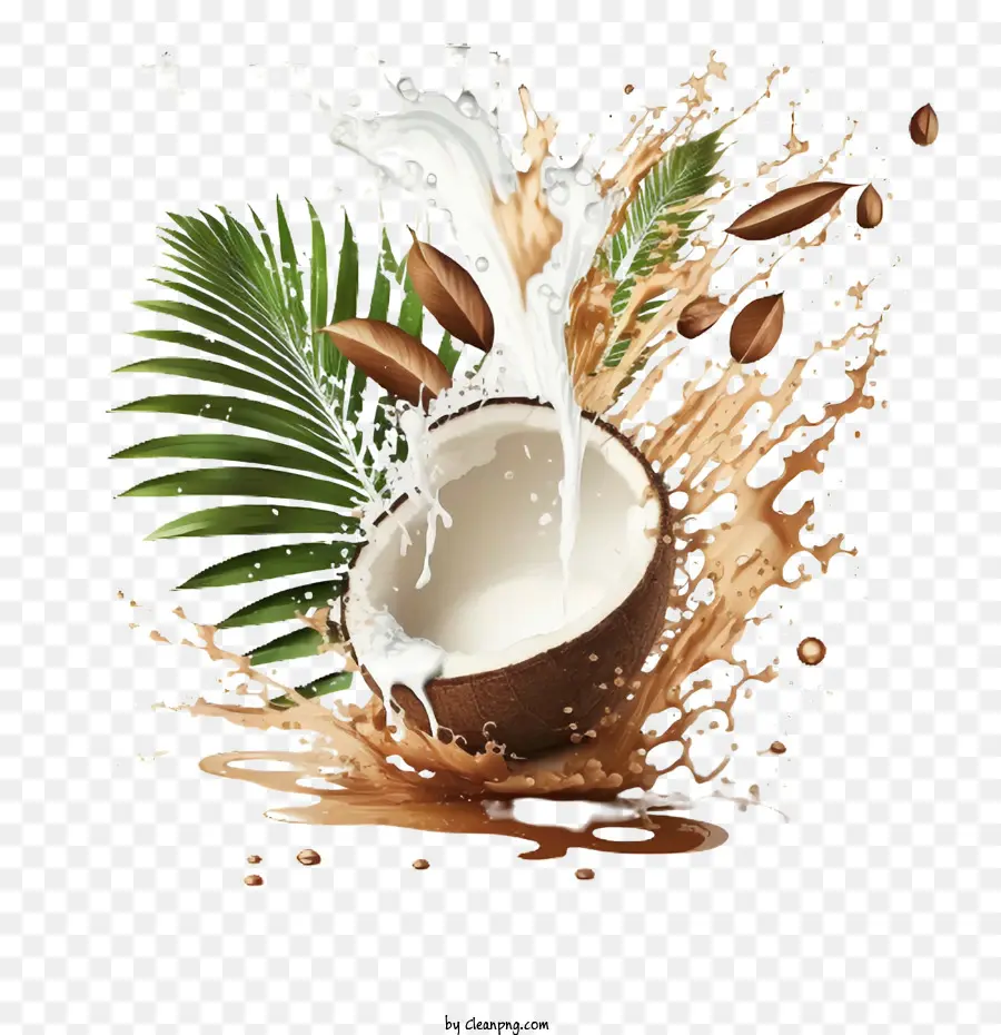 Respingo De Coco，Leite PNG