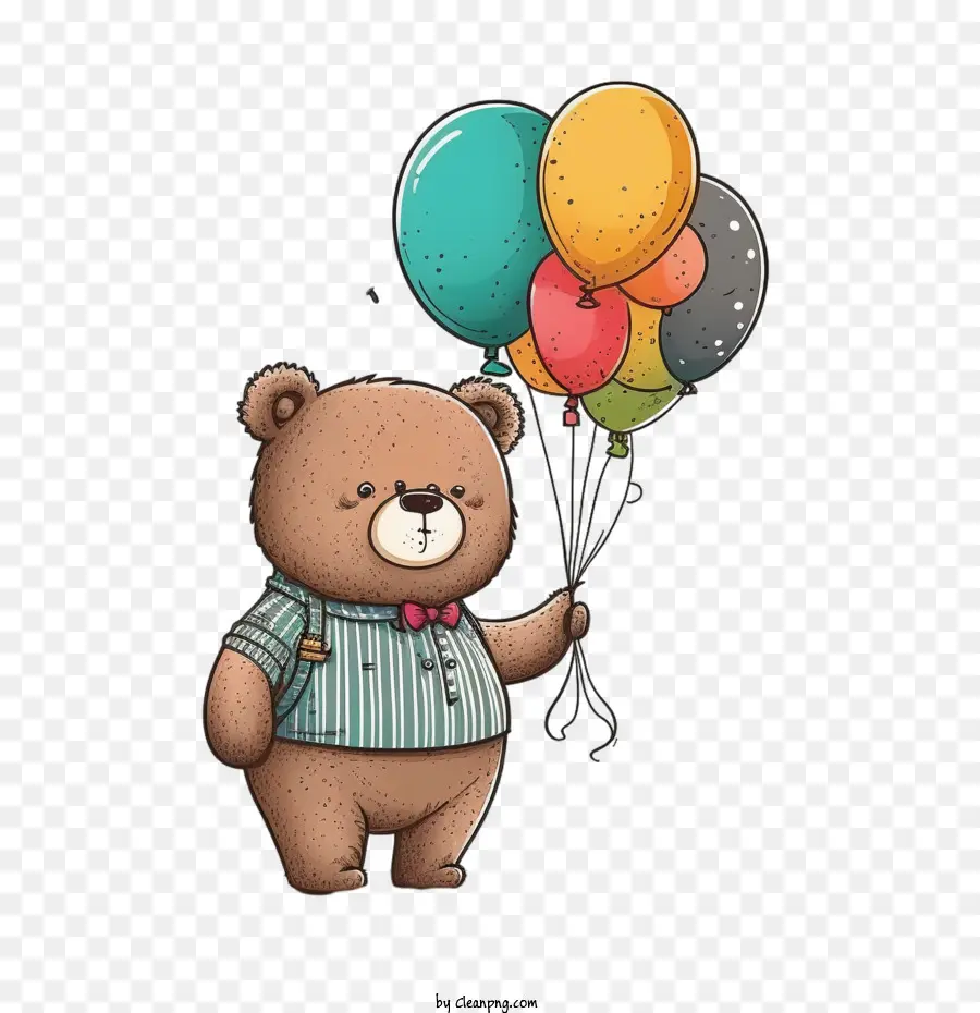 Urso Bonito，Tenha Um Balão PNG