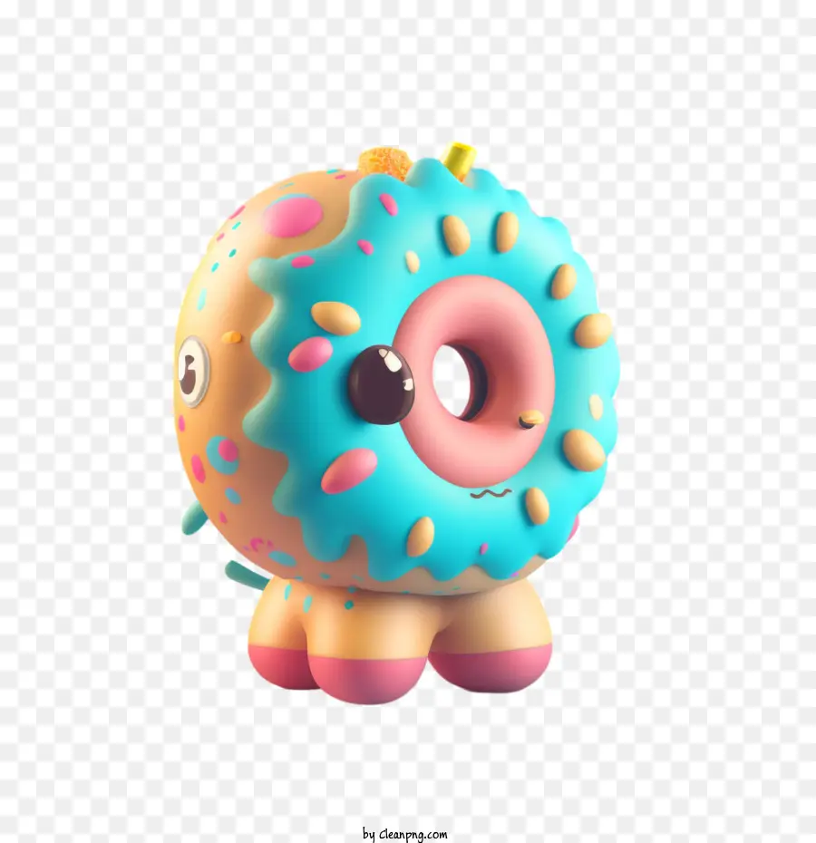 Brinquedo Fofo De Donut，Pequeno Brinquedo De Rosca PNG