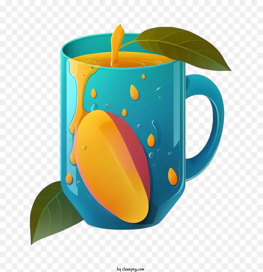 Suco De Manga，Manga Em Caneca PNG