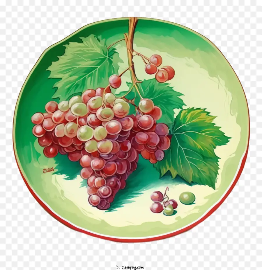 Uvas Verdes，Uvas Aquarela PNG