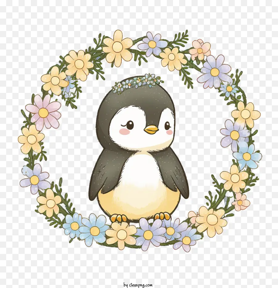 Kawaii Penguin，Pinguim Bonito PNG