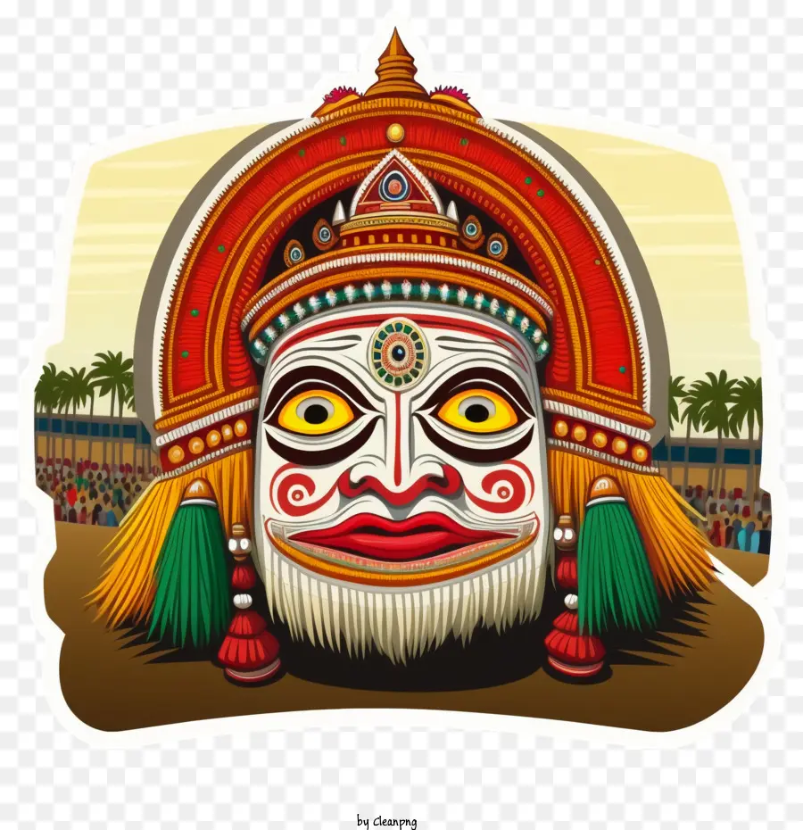 Puri Rath Yatra，Máscara Tradicional PNG