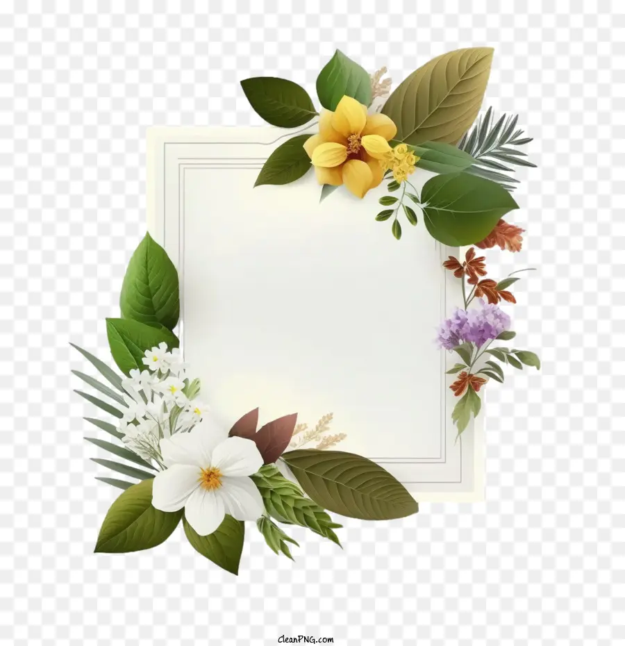 Photo Frame，Floral Moldura PNG