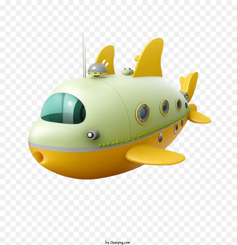 Submarino Fofo，Cartoon Submarino PNG