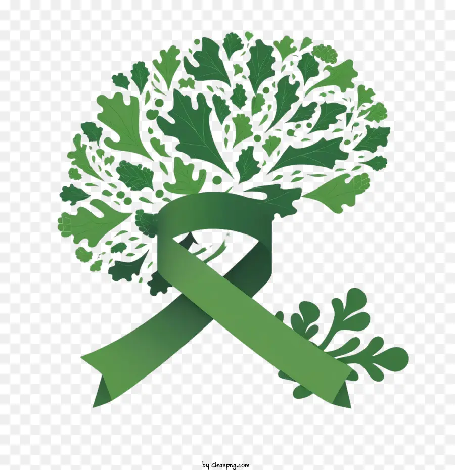 Dia Mundial Da Saúde Mental，Fita Verde PNG