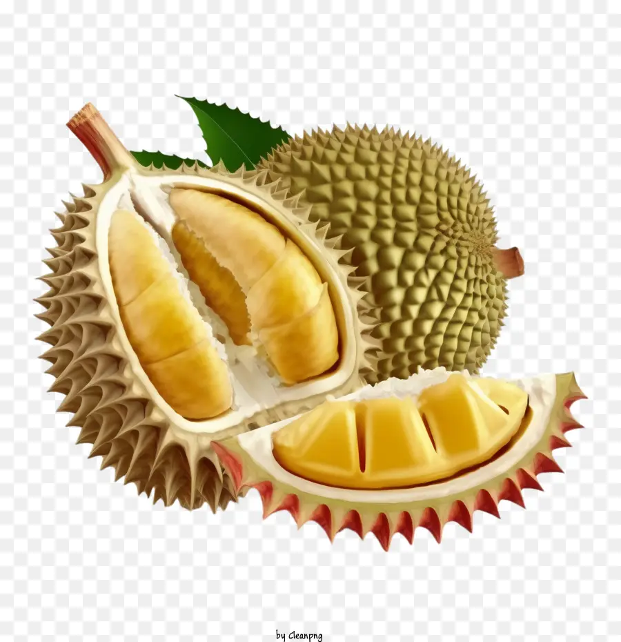 Fruta Durian，Durian Modelo 3d PNG