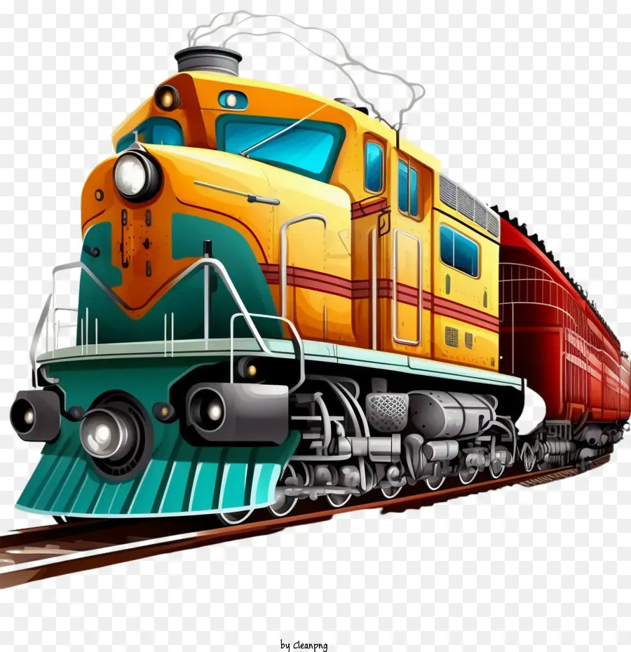 Trem Ferroviário，Cartoon De Trem PNG