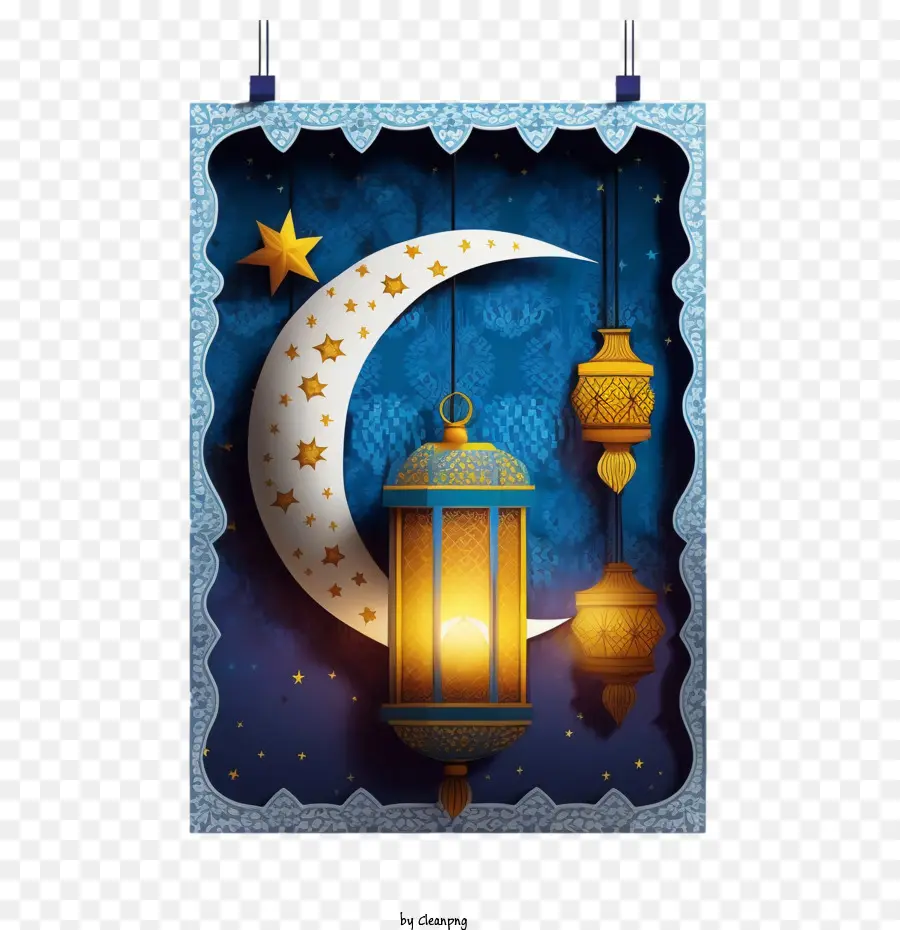 Ramadan Karim，Islâmica Lanterna PNG