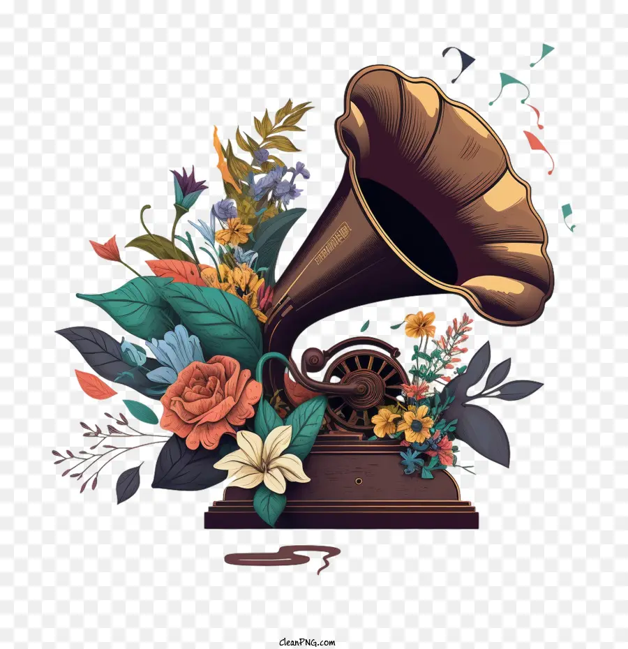 Nota Da Música，Gramophone PNG