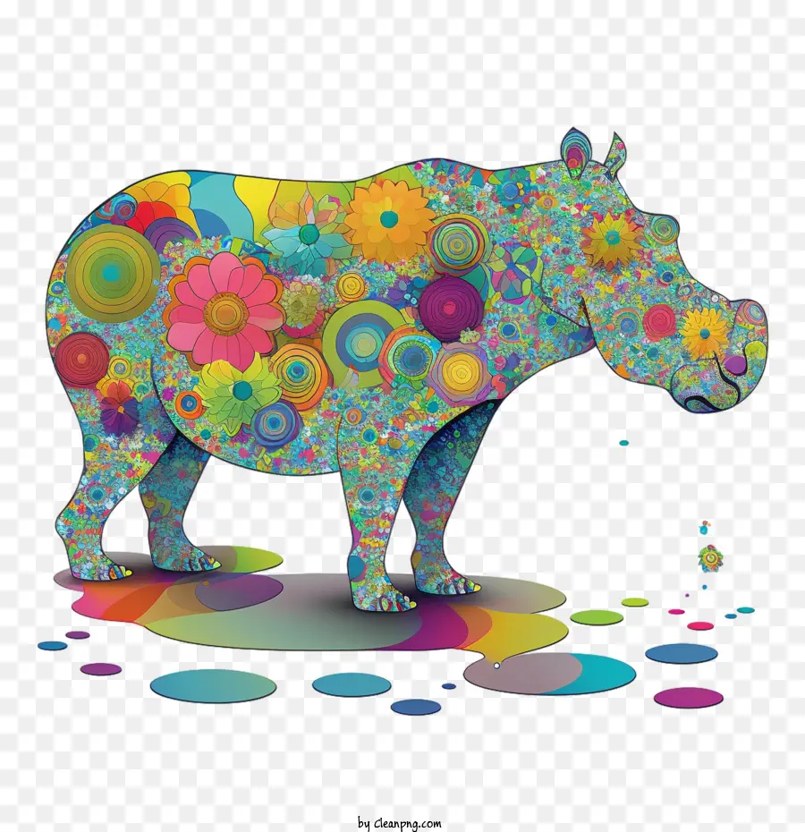 Hippo Psicodélico，Hippo PNG