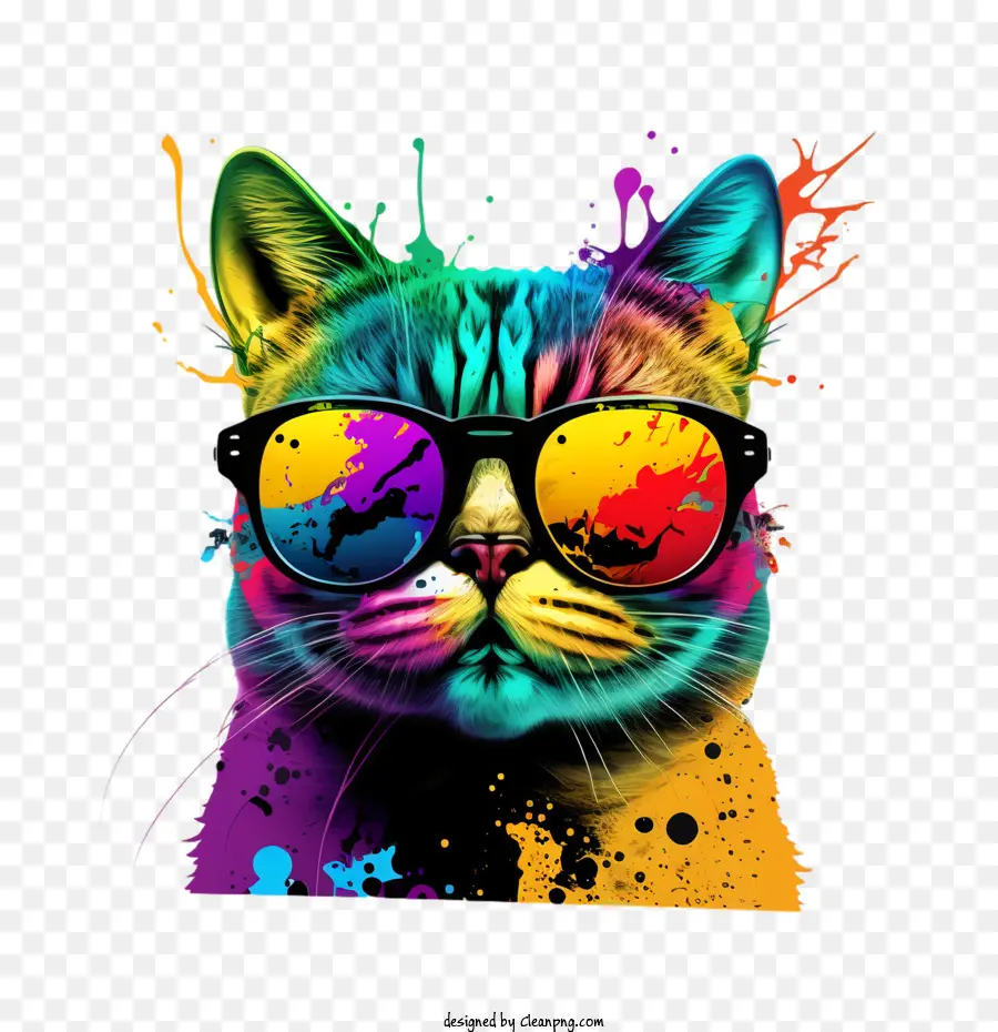 Nacional De Gato Dia，Cool Cat PNG