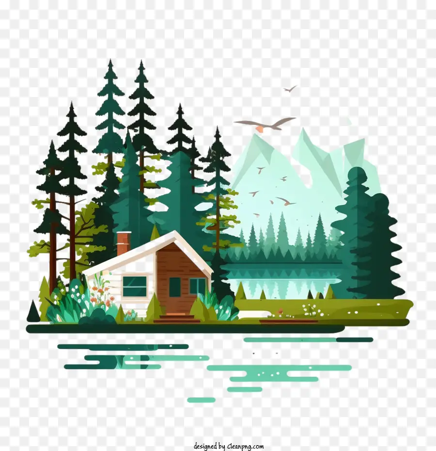 Acampamento E Cabine，Paisagem Natural PNG