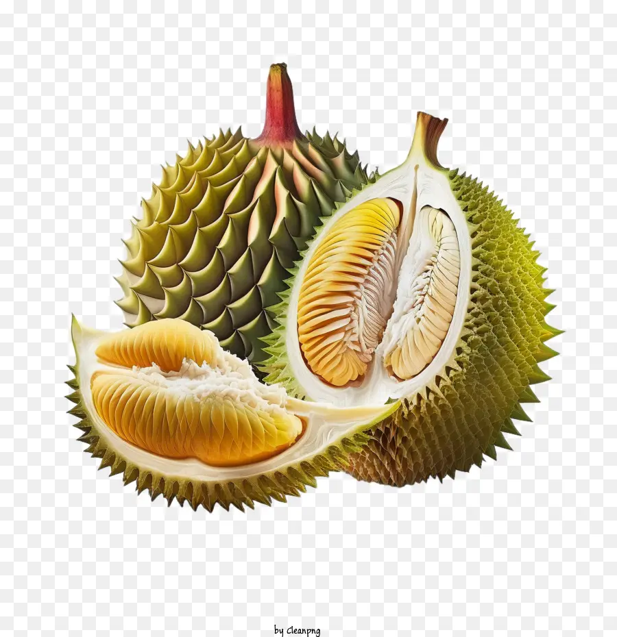 Durião，Durian Modelo 3d PNG