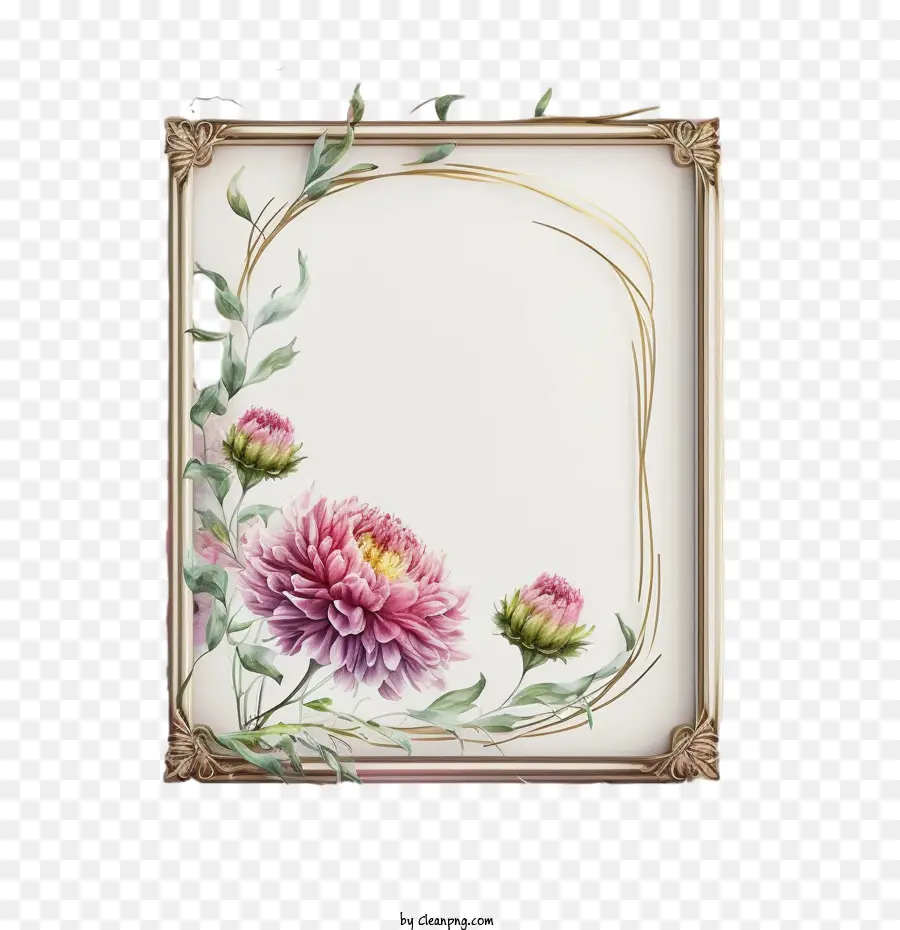 Flor De Rosa Do Quadro，Flower Frame PNG