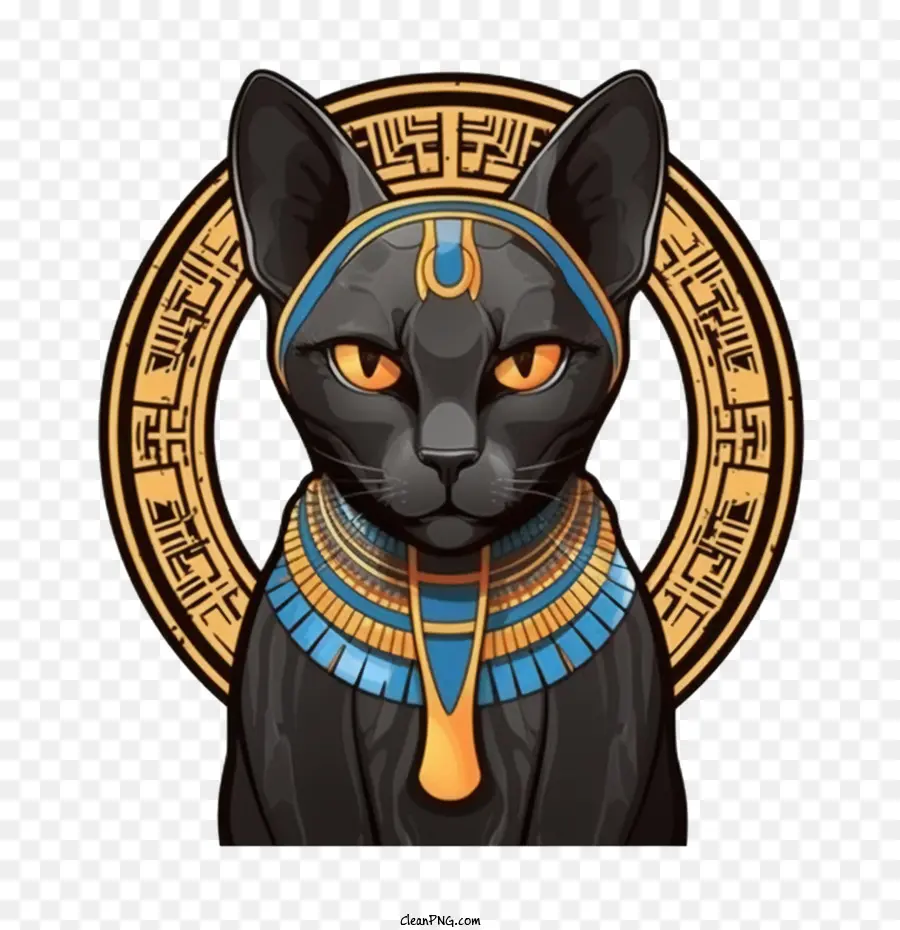 Gato Preto Antigo，Egito Black Cat PNG