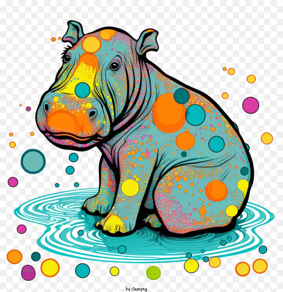 Hippo，Pop Art Hippo PNG