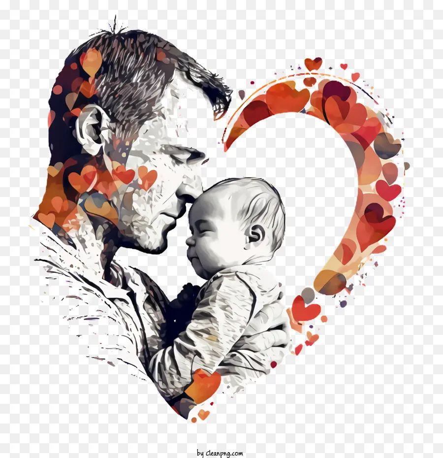 Pai E Bebê，Dia Dos Pais PNG