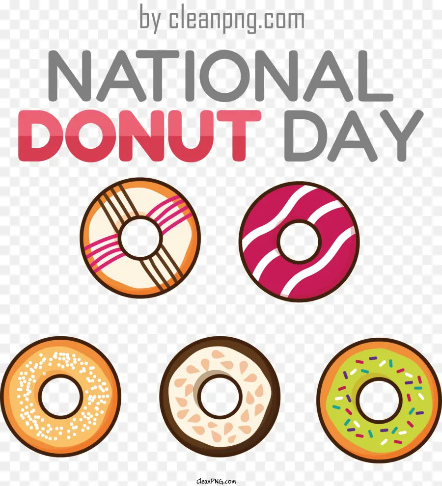 Dia Nacional Da Donut，Nacional De Rosca Dia PNG