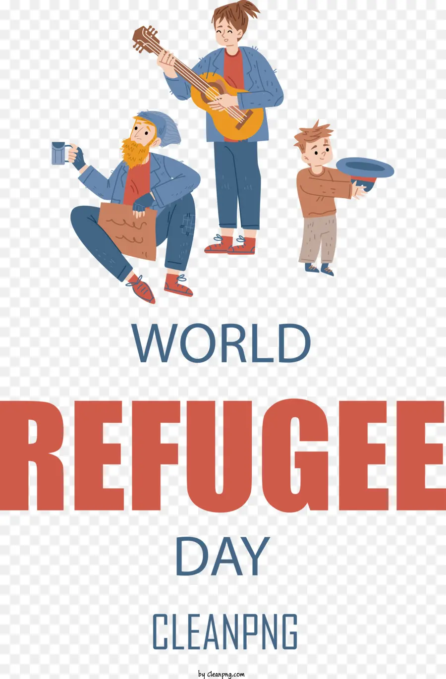 Dia Mundial Dos Refugiados，Dia Da Conscientização Para Refugiados PNG