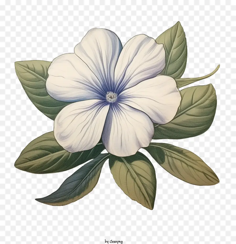 Vinca Flor，Vintage Vinca Flor PNG