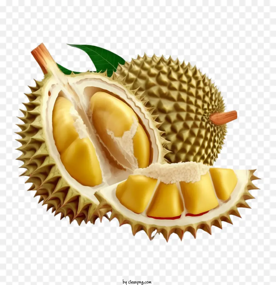 Durião，Durian Modelo 3d PNG