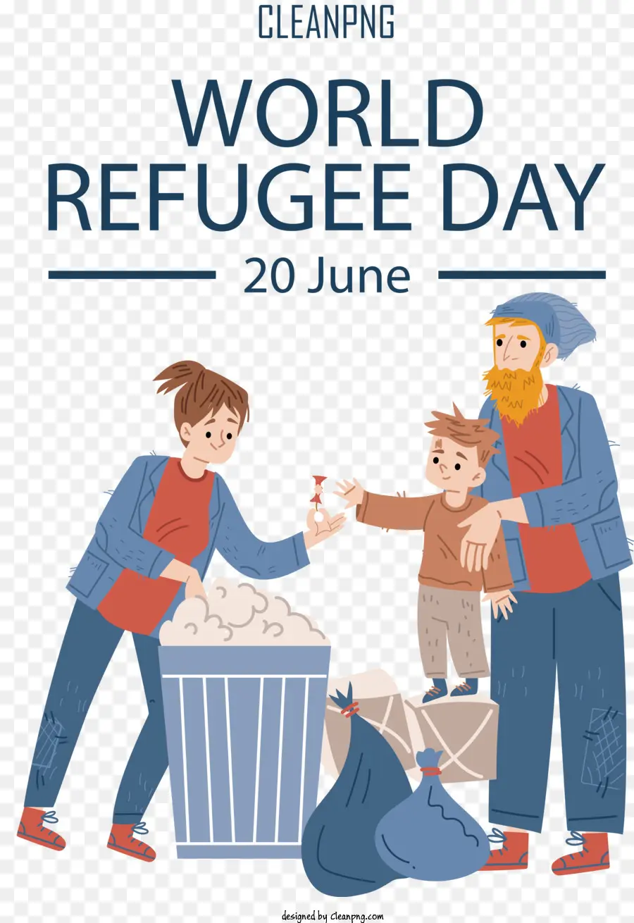 Dia Mundial Dos Refugiados，Dia Da Conscientização Para Refugiados PNG