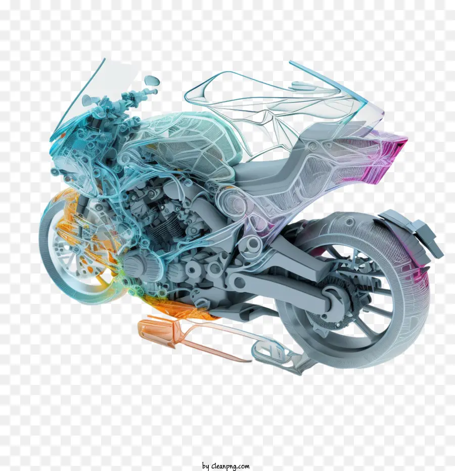Moto，Motocicleta Abstrata PNG
