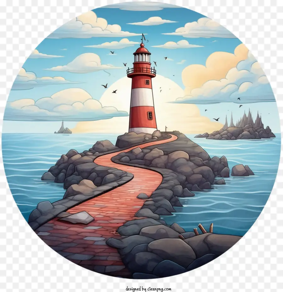 Lighthouse，Cartoon Farol PNG