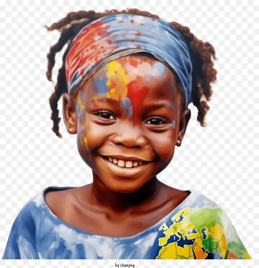 Criança Africana，Criança Sorridente PNG