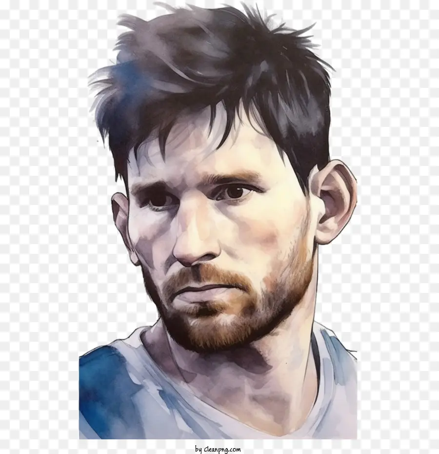 Aquarela Lionel Messi，Lionel Messi PNG