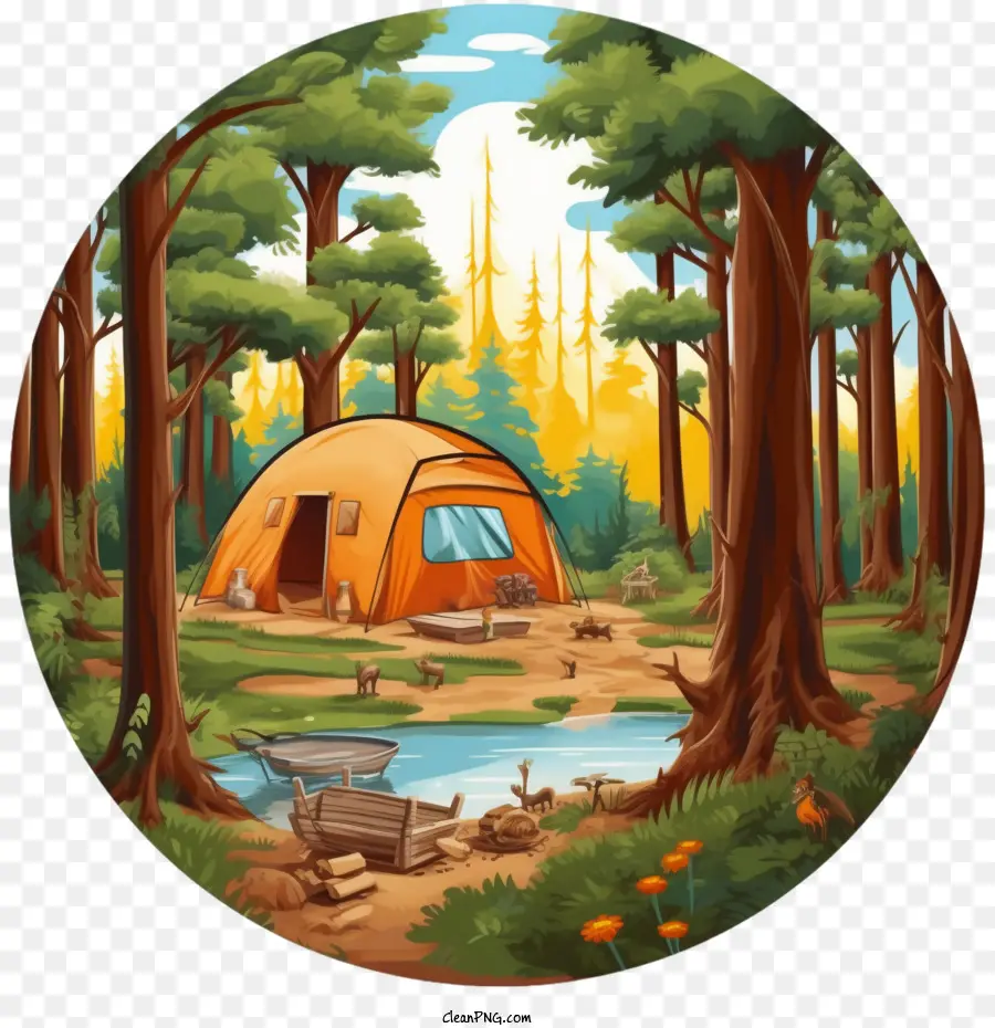 Camping，Barraca PNG