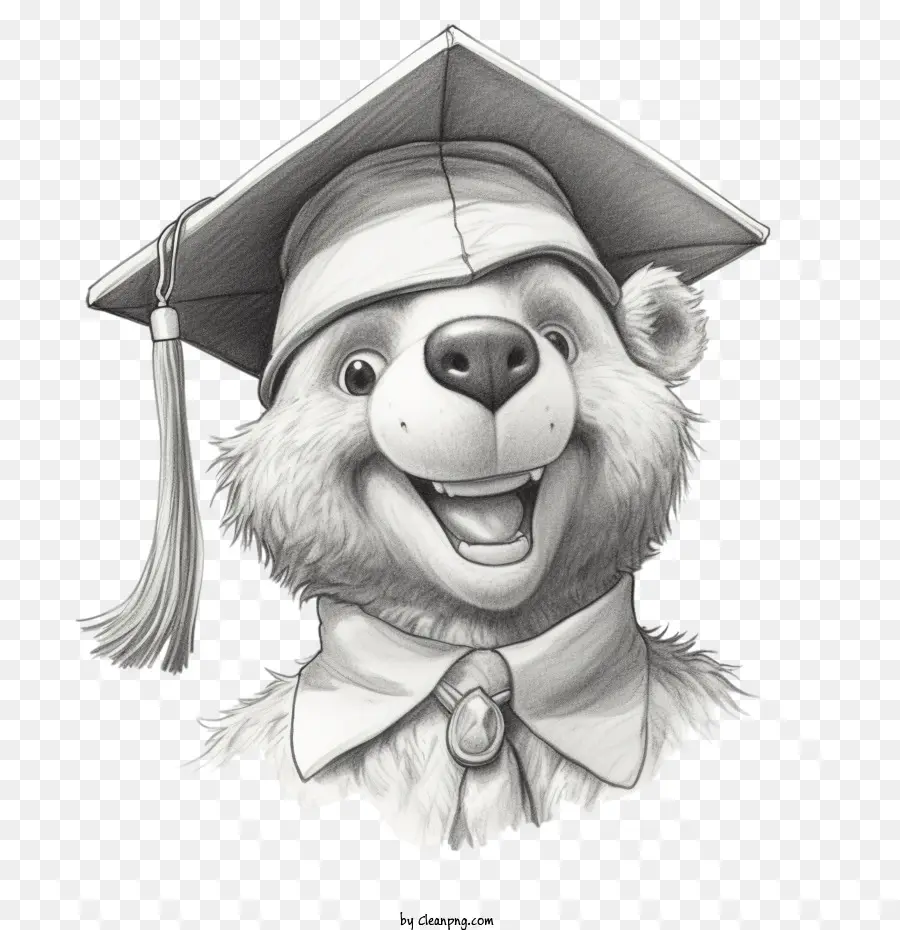 Chapéu De Formatura，Urso De Desenho Animado PNG