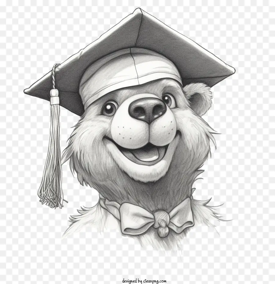 Chapéu De Formatura，Urso De Desenho Animado PNG