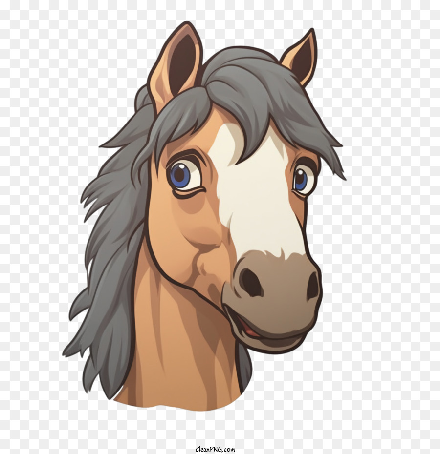 Ilustração De Desenho Animado De Cabeça De Cavalo Marrom PNG , Cavalo,  Desenho Animado, Ilustração PNG Imagem para download gratuito