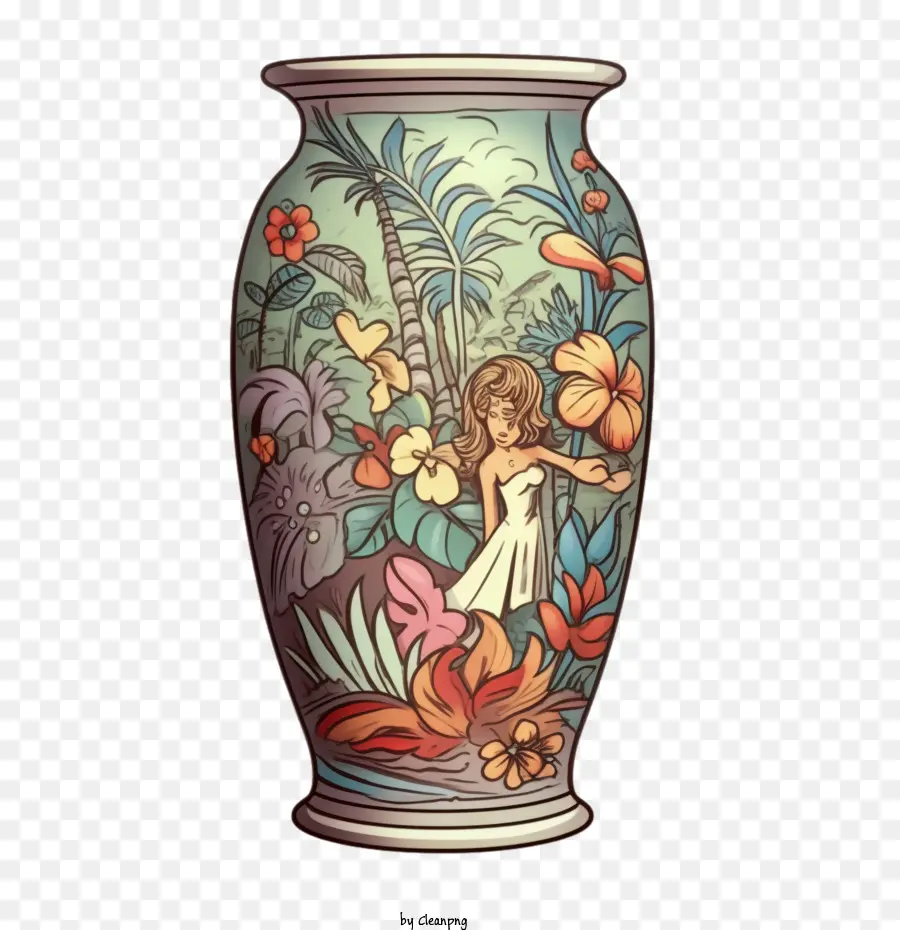 Vaso Vintage，O Vaso De Flor PNG
