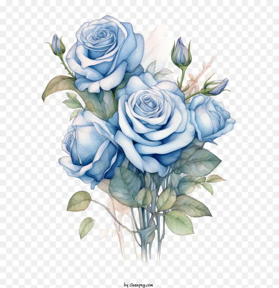 Rosa，Rosa Azul PNG