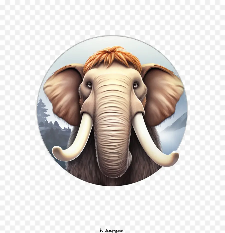 Emoji Mamutes，Elefante PNG