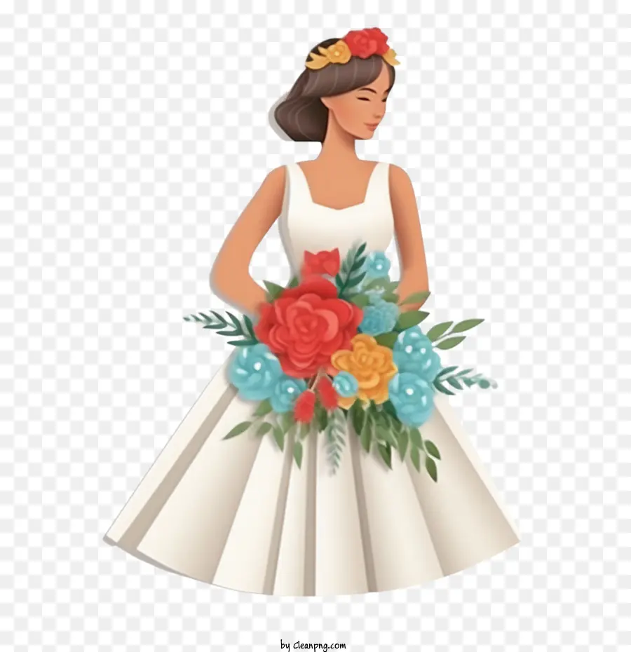 Vestido De Noiva，Vestido De Noiva De Arte De Papel PNG