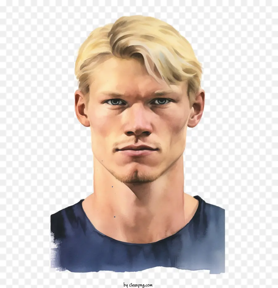 Erling Haaland，Cabelo Loiro PNG