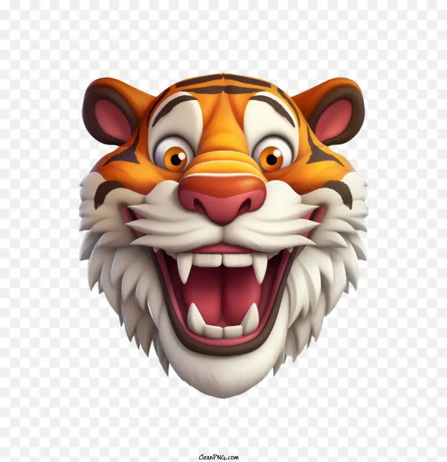 Tigre，Cara De Tigre De Desenho Animado PNG