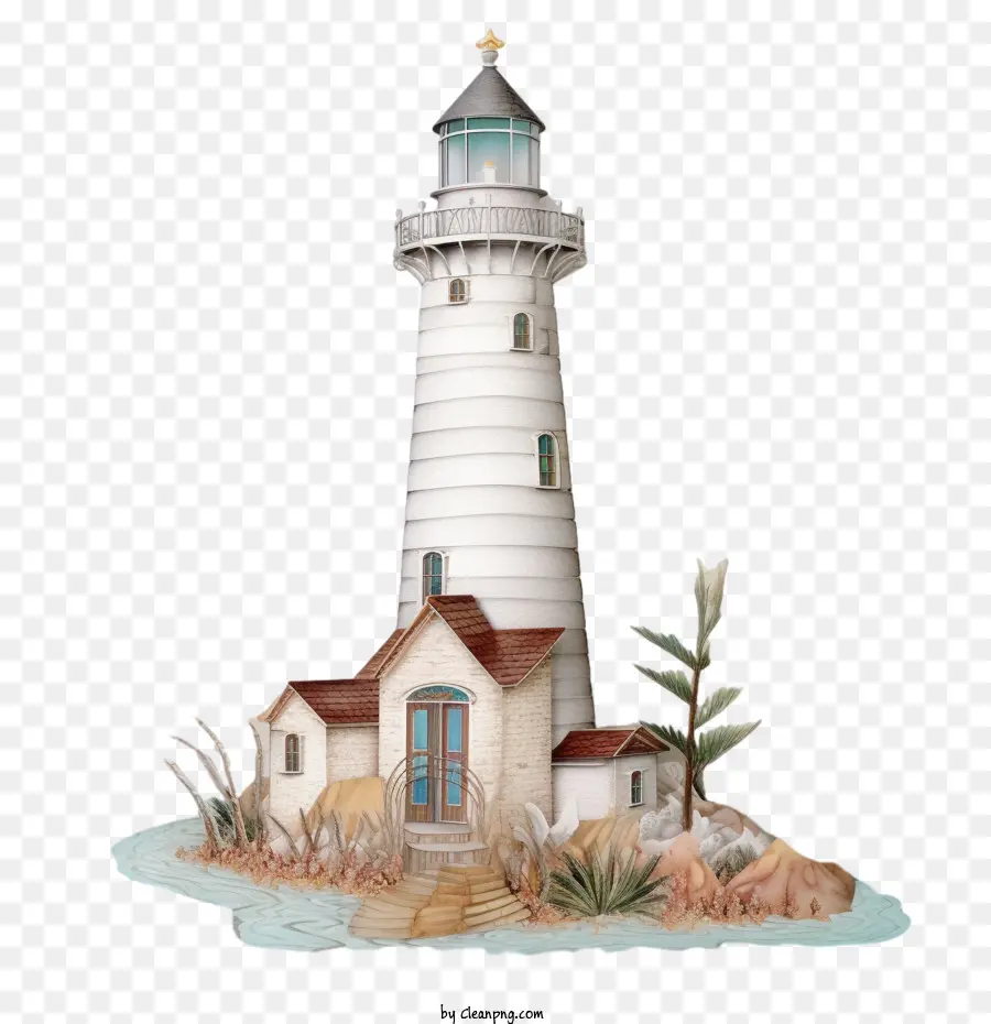 Lighthouse，Branco PNG
