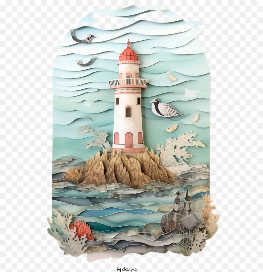 Lighthouse，Seascape PNG