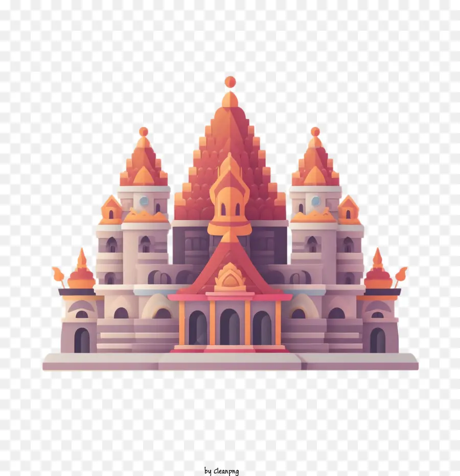 Templo Hindu，Arquitetura PNG