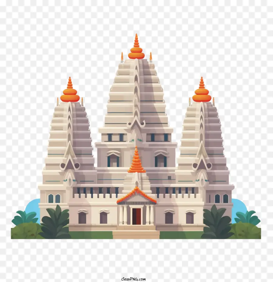 Templo Hindu，A Imagem Mostra Um Grande PNG