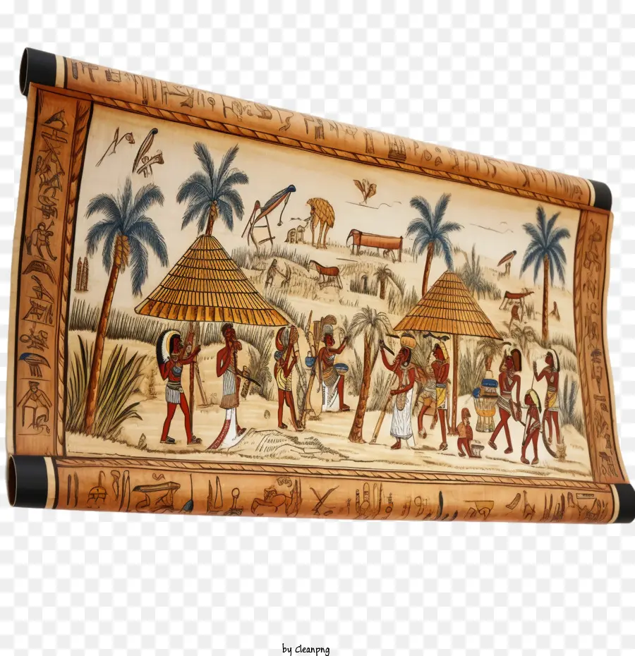 Egito Antigo，Papyrus Scroll PNG