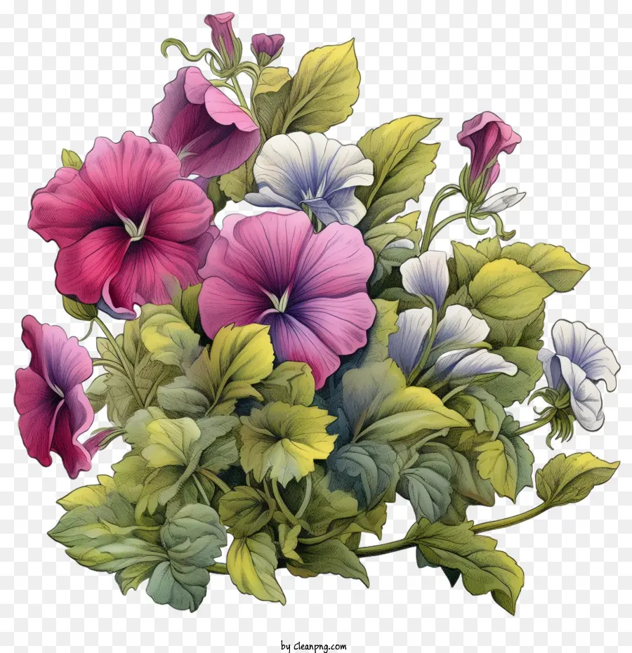 Flor Petúnia，Flores PNG